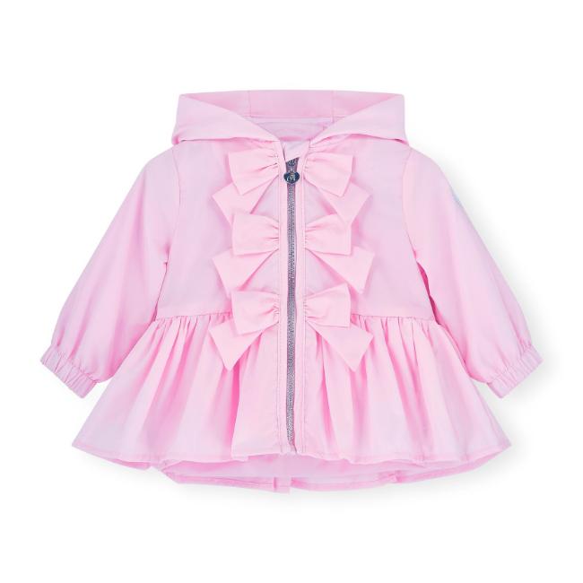 Picture of PRE ORDER Little A Baby Girls Perfectly Pink Ophilia Jacket With Bow Detail - Pink Blossom
