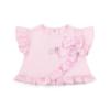Picture of Little A Baby Girls Perfectly Pink Ocean Bow Print Jam Pant Set - Pink Blossom