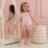 Picture of Little A Baby Girls Perfectly Pink Ocean Bow Print Jam Pant Set - Pink Blossom