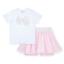 Picture of A Dee Bowtique Chic Rose Diamante Bow Skort Set X 2 - Bright White