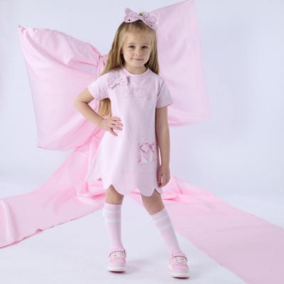 Picture of A Dee Bowtique Chic Rhea Knee High Bow Socks - Pink Blossom