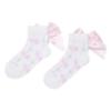 Picture of A Dee Bowtique Chic Rowan Bow Print Ankle Socks - Bright White