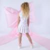 Picture of A Dee Bowtique Chic Rowan Bow Print Ankle Socks - Bright White