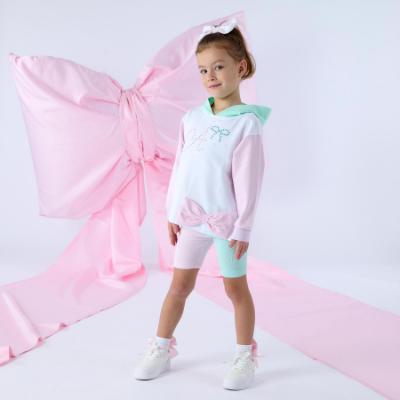 Picture of A Dee Bowtique Chic Reese Hoody Cycling Short Set X 2 - Bright White