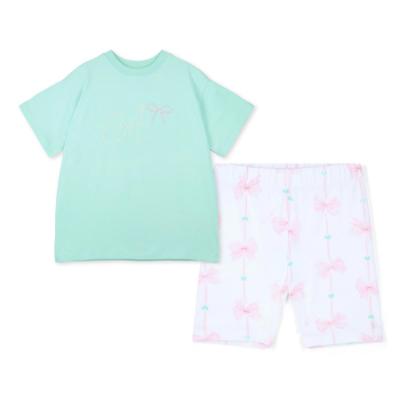Picture of A Dee Bowtique Chic Rebecca Cycling Short Set X 2 - Miami Mint