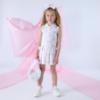 Picture of A Dee Bowtique Chic Raven Bow Print Tennis Dress - Bright White