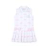 Picture of A Dee Bowtique Chic Raven Bow Print Tennis Dress - Bright White
