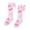 Picture of A Dee Bowtique Chic Ramona Bow Print Knee Socks - Pink Blossom