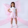 Picture of A Dee Bowtique Chic Rosalie Broderie Anglaise Ankle Socks - Pink Blossom