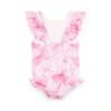 Picture of A Dee Bowtique Chic Raya Bow Print Frill Swimsuit - Pink Blossom