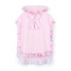 Picture of A Dee Bowtique Chic Rosie Bow Print Frill Toweling Poncho - Pink Blossom