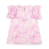 Picture of A Dee Bowtique Chic Rachel Bow Print Legging Set With Broderie Anglaise - Pink Blossom