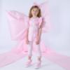 Picture of A Dee Bowtique Chic Rachel Bow Print Legging Set With Broderie Anglaise - Pink Blossom