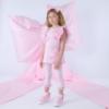 Picture of A Dee Bowtique Chic Rachel Bow Print Legging Set With Broderie Anglaise - Pink Blossom