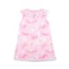 Picture of A Dee Bowtique Chic Ruth Bow Print Dress With Broderie Anglaise Collar - Pink Blossom