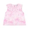 Picture of A Dee Bowtique Chic Ruby Bow Print Short Set With Broderie Anglaise - Pink Blossom