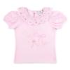 Picture of A Dee Bowtique Chic Riri Bow Print Skirt Set With Broderie Anglaise - Pink Blossom