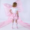 Picture of A Dee Bowtique Chic Riri Bow Print Skirt Set With Broderie Anglaise - Bright White