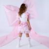 Picture of A Dee Bowtique Chic Remi Bow Print Mix Dress - Bright White