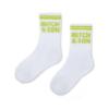 Picture of Mitch & Son JNR Rocco Logo Sports Sock X 1 - Lime Sherbet