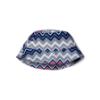 Picture of PRE ORDER Mitch & Son JNR Peyton ZigZag Print Bucket Hat - Blue Navy