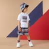 Picture of PRE ORDER Mitch & Son JNR Peyton ZigZag Print Bucket Hat - Blue Navy