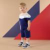Picture of PRE ORDER Mitch & Son JNR Paco Cut & Sew Soft Short Set X 2 - Blue Navy