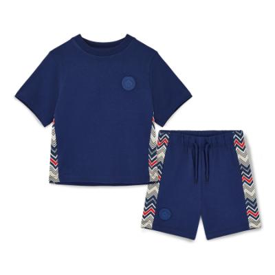 Picture of Mitch & Son JNR Phoenix AOP Panel Soft Set X 2 - Blue Navy