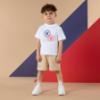 Picture of Mitch & Son JNR Preston Soft Set With Shorts - Bright White