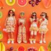 Picture of PRE ORDER Daga Girls Tutti Fruitti Tulle Pom Pom Hairband - Yellow