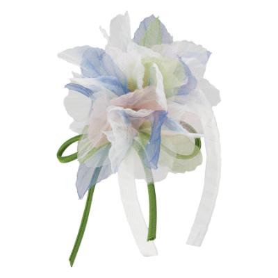 Picture of PRE ORDER Daga Girls Pastel Bloom Tulle Hairband - Blue Pink