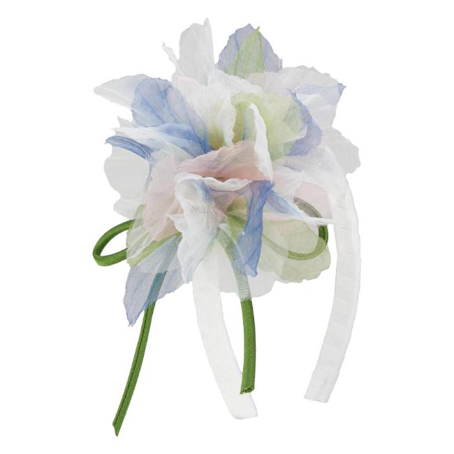 Picture of PRE ORDER Daga Girls Pastel Bloom Tulle Hairband - Blue Pink