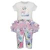 Picture of PRE ORDER Daga Baby Girls Pastel Bloom Tunic & Leggings Set X 2 - White Blue Pink