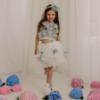 Picture of PRE ORDER Daga Girls Pastel Bloom Ruffle Top & Ruffle Skort Set X 2 - White Pink Blue