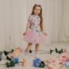 Picture of PRE ORDER Daga Girls Pastel Bloom Ruffle Tulle Dress - White Pink Blue