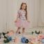 Picture of PRE ORDER Daga Girls Pastel Bloom Ruffle Tulle Dress - White Pink Blue