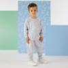 Picture of Mitch & Son Owen Tracksuit With Raised Rubber Logo -  Grey Marl