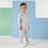 Picture of Mitch & Son Owen Tracksuit With Raised Rubber Logo -  Grey Marl