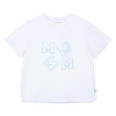 Picture of Mitch & Son Oake T-Shirt & Osmar AOP Swim Shorts Set X 2 - White Sky Blue