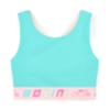 Picture of Bonini by A* Dee Flex Colour Block Crop Top - Aruba Blue