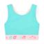 Picture of Bonini by A* Dee Flex Colour Block Crop Top - Aruba Blue