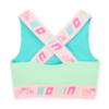 Picture of Bonini by A* Dee Flex Colour Block Crop Top - Aruba Blue