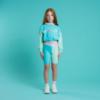 Picture of Bonini by A* Dee Spin Colour Block Cycling Shorts - Aruba Blue