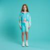 Picture of Bonini by A* Dee Spin Colour Block Cycling Shorts - Aruba Blue