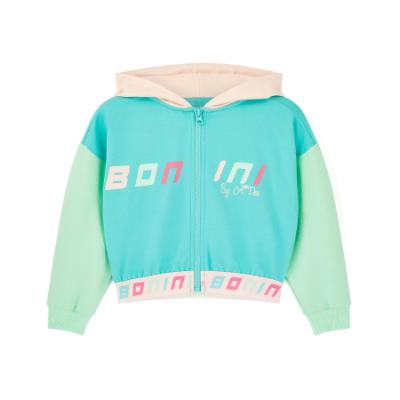 Picture of Bonini by A* Dee Vibe Colour Block Logo Zipper - Aruba Blue