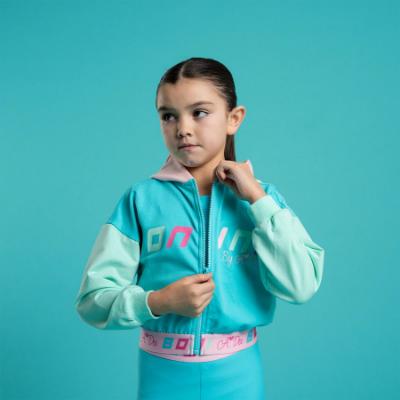 Picture of Bonini by A* Dee Vibe Colour Block Logo Zipper - Aruba Blue
