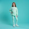 Picture of Bonini by A* Dee Groove Sweatshirt With Tape Detail - Miami Mint