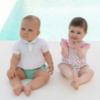 Picture of Miranda Baby Boys Blouse & Shorts Set - White Green