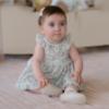 Picture of Miranda Baby Girls Floral Dress & Panties Set X 2 - White Green