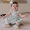 Picture of Miranda Baby Girls Floral Dress & Panties Set X 2 - White Green